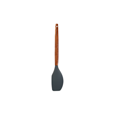Go Cook Acacia Silicone Spatula Grey - Premium Kitchen Spatula with Acacia Wood Handle